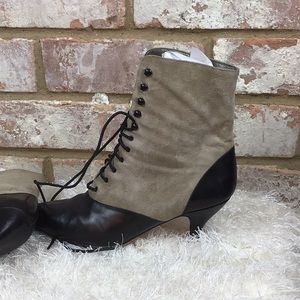 Black and Tan Ankle Boots